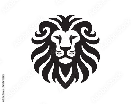 Lion Logo Design Vector Template. Lion Head Logo Icon Vector Illustration