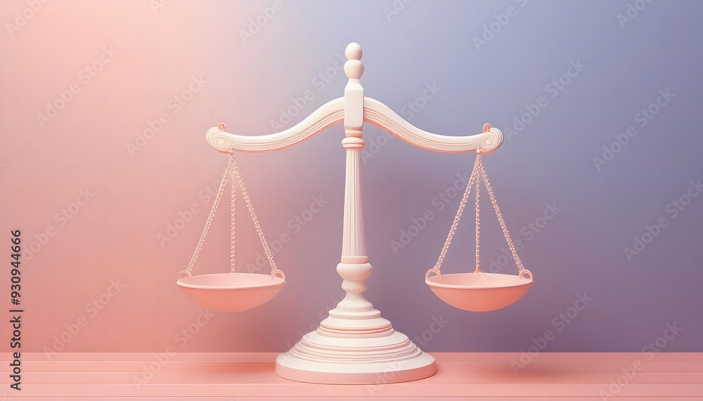 3 render of a scale of justice in balancing money and legal symbols that represent fairness in law and business. 3 render of a scale of justice in balancing money and legal symbols that represent fairness in law and business.