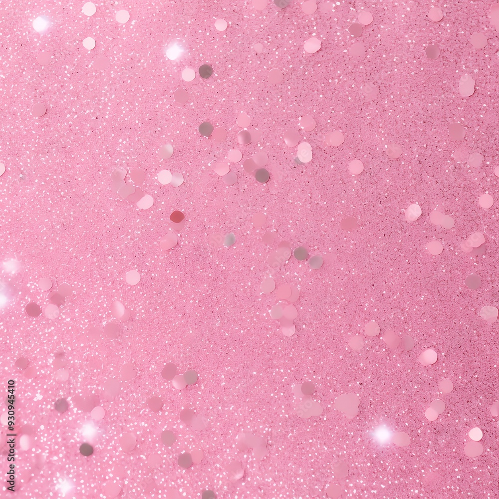 A sparkling pink glitter background with shimmering particles. A sparkling pink glitter background with shimmering particles.