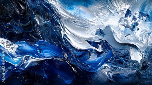 The intense texture of blue is often fused with the vivid movement of scenes associated with water flow. The calm tone of the deep sea, like the waves of the sea, is closely linked to the state of the photo