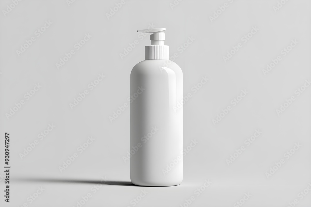 Blank shampoo bottle mockup front view angle Blank shampoo bottle mockup front view angle