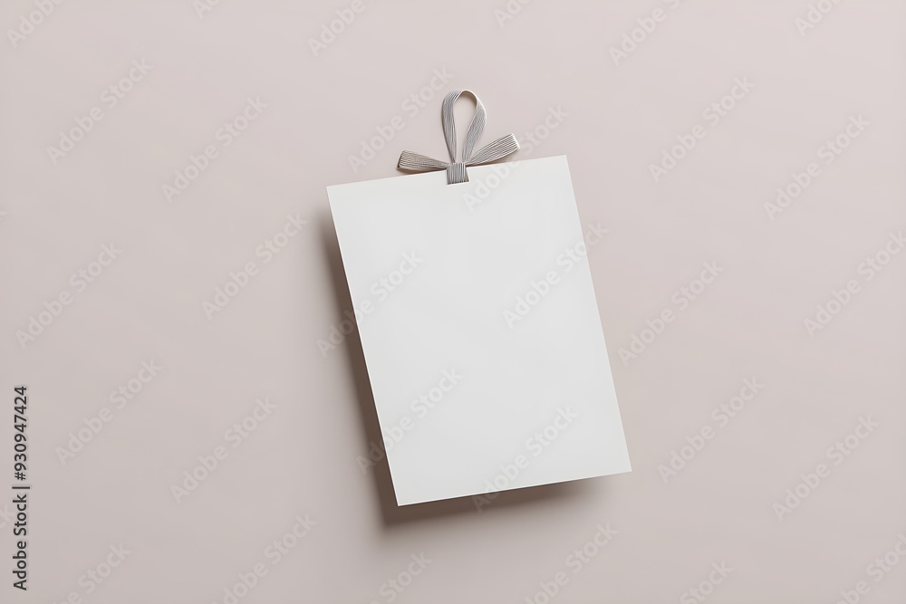Hanging gift card mockup blank Hanging gift card mockup blank