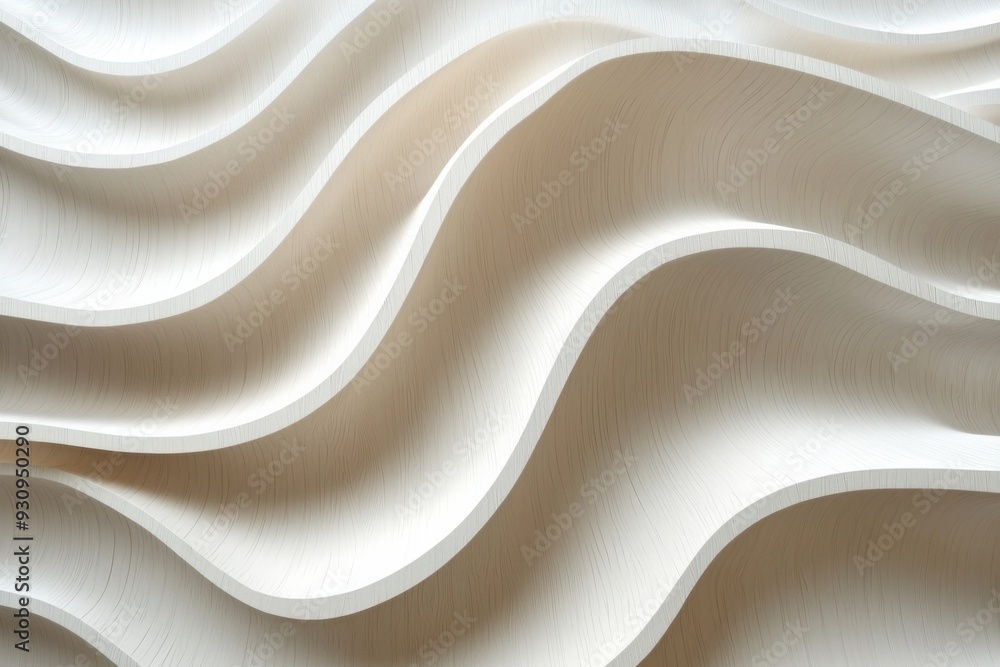 Obraz premium Abstract background of white plywood texture created with generative AI