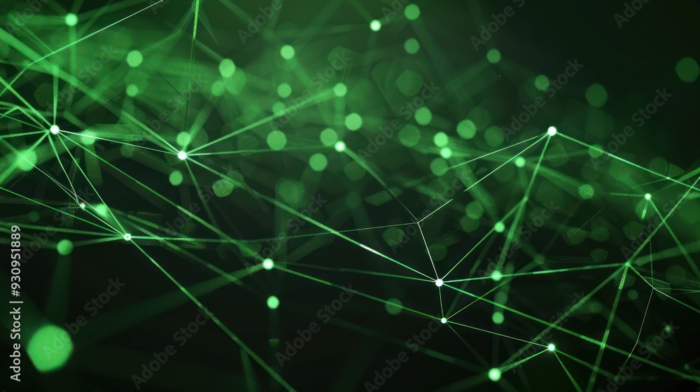 Abstract Green Network Abstract Green Network