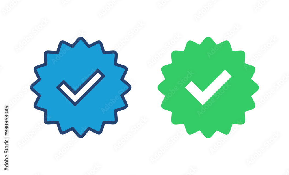 verified icon vector. verification check mark. approved icon verified icon vector. verification check mark. approved icon