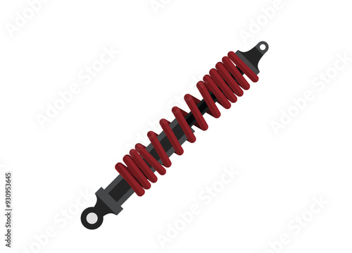 Shock breaker. Simple flat illustration.