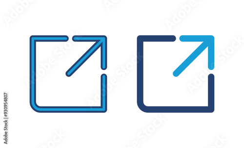 External link icon vector. link icon vector. hyperlink symbol