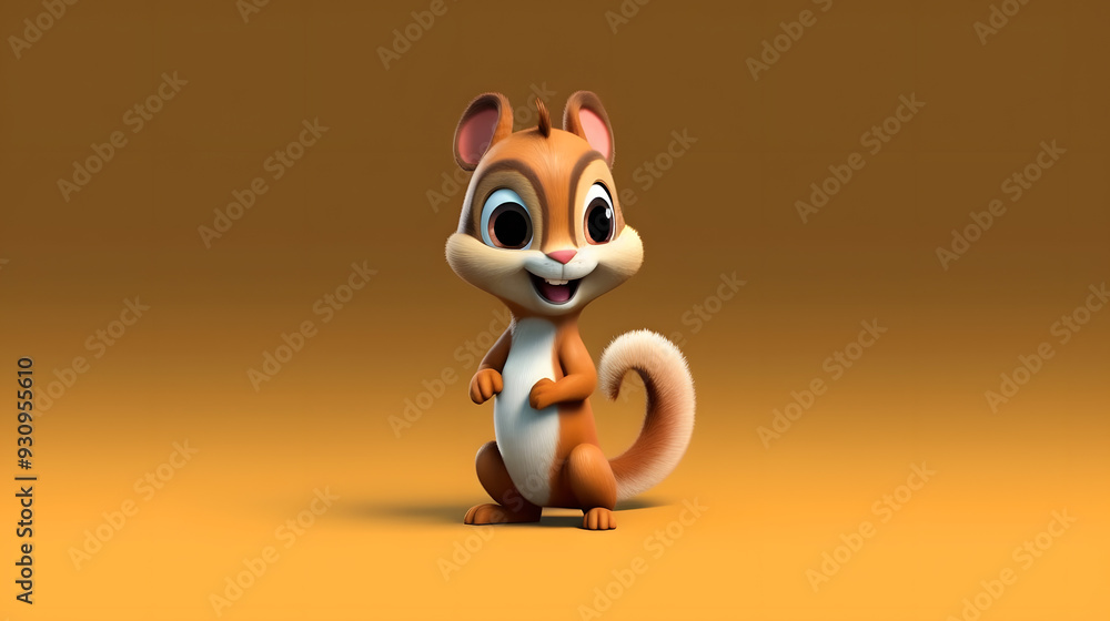 Chipmunk 3d cartoon style Chipmunk 3d cartoon style