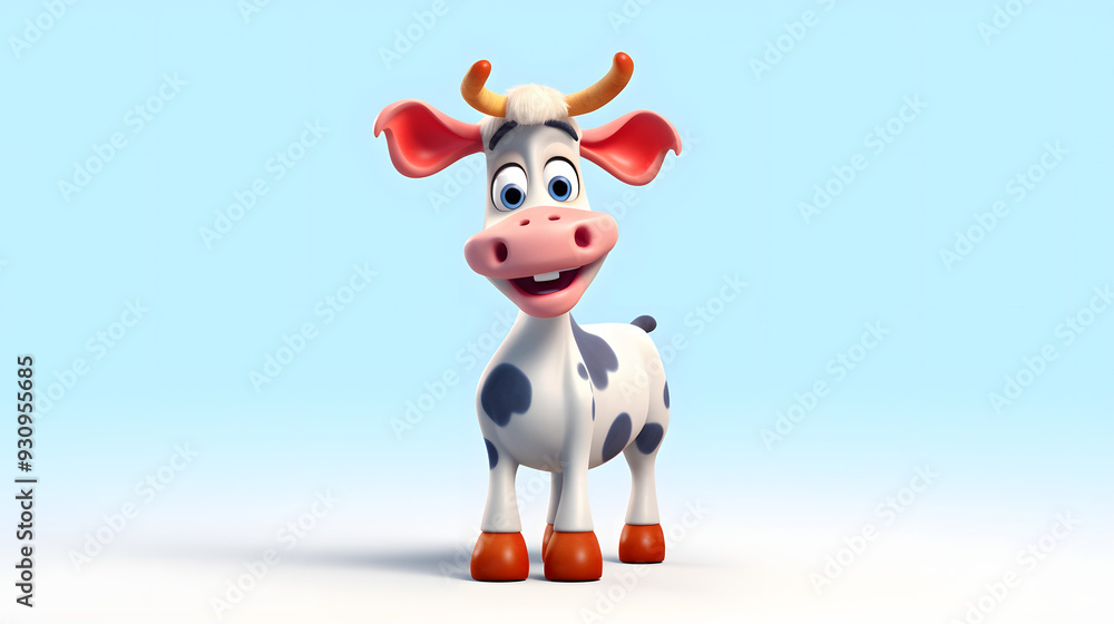 Cow 3d cartoon style Cow 3d cartoon style