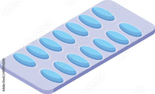Blister pack containing blue pills, symbolizing the pharmaceutical industry and modern medicine