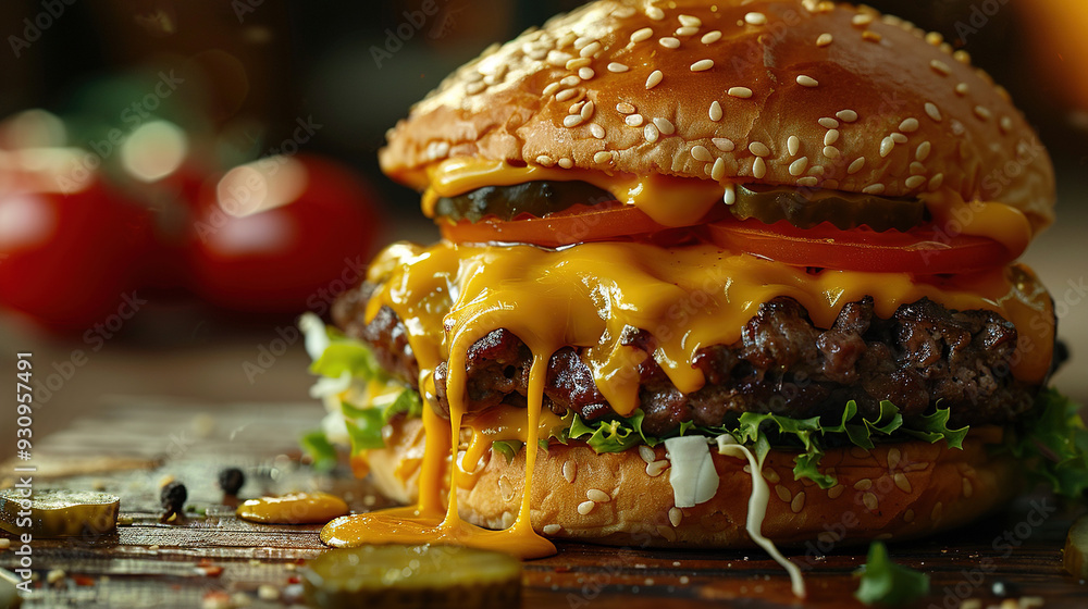 Cheeseburger, hamburger Cheeseburger, hamburger