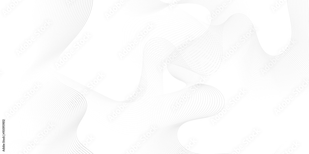Abstract white blend digital wave lines and technology transparent background. Minimal carve wavy white and gray flowing wave lines and glowing moving lines. Futuristic sound wave lines background. Abstract white blend digital wave lines and technology transparent background. Minimal carve wavy white and gray flowing wave lines and glowing moving lines. Futuristic sound wave lines background.