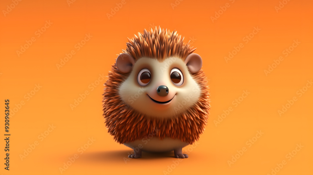 Hedgehog 3d cartoon style Hedgehog 3d cartoon style