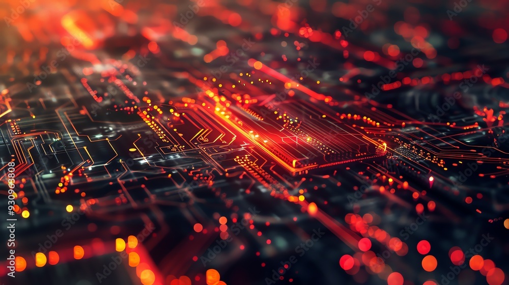 Fototapeta premium Circuit Board Abstract