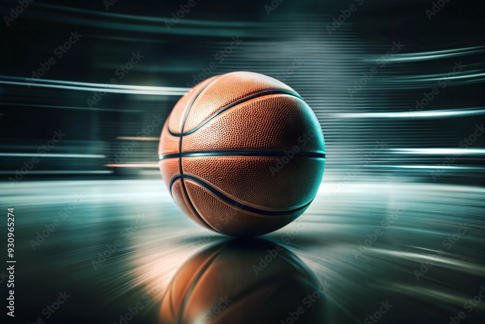 basketball ball on the court