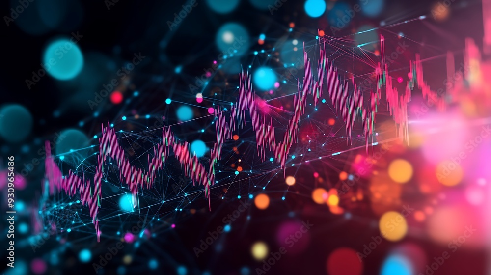 Abstract Stock Market Data with Bokeh Lights. Abstract Stock Market Data with Bokeh Lights.