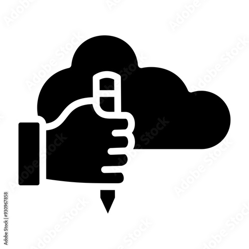 Cloud Writing Icon