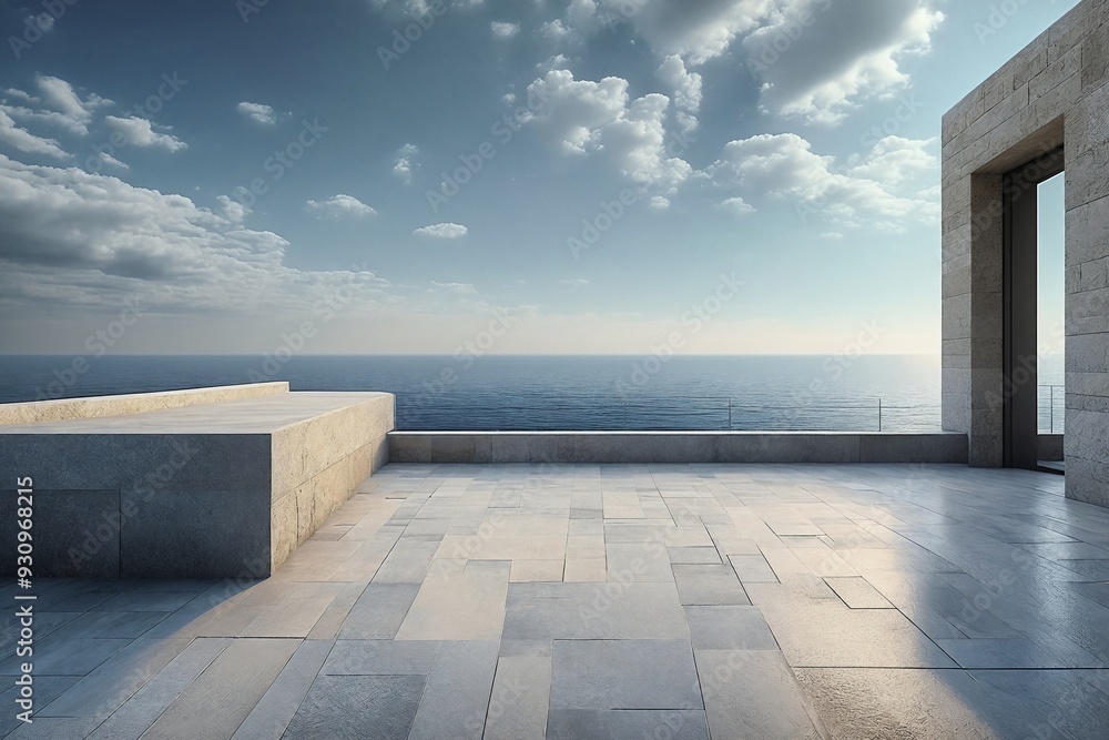 Ocean View from a Modern Terrace Ocean View from a Modern Terrace