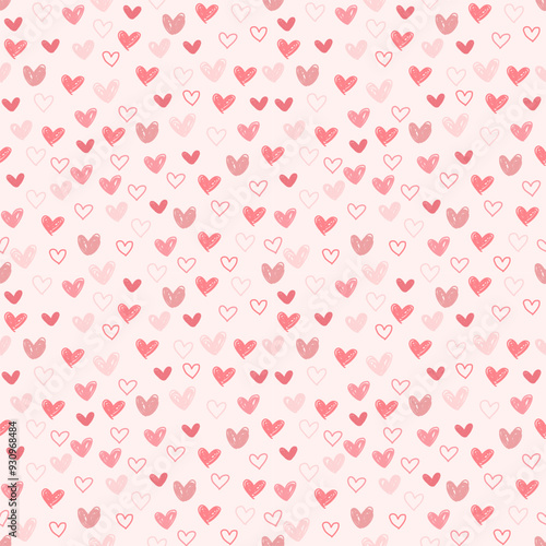 seamless background with hearts