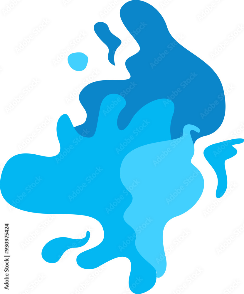 Obraz premium Water Splash Illustration