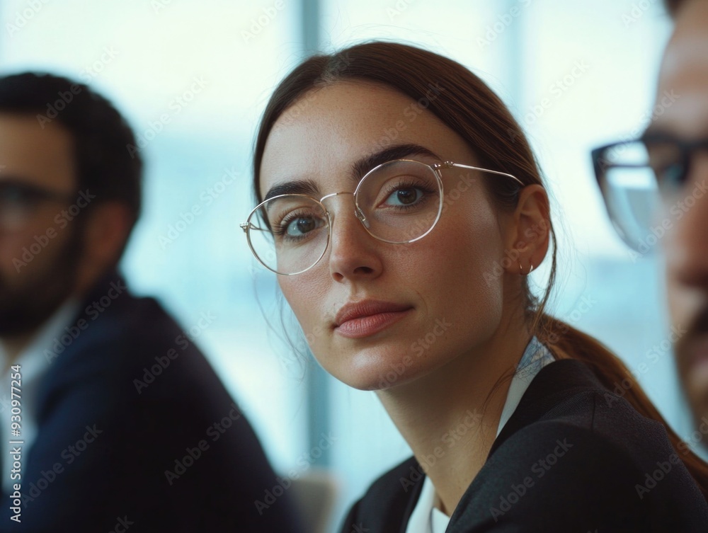 Professional Businesswoman in Meeting Professional Businesswoman in Meeting