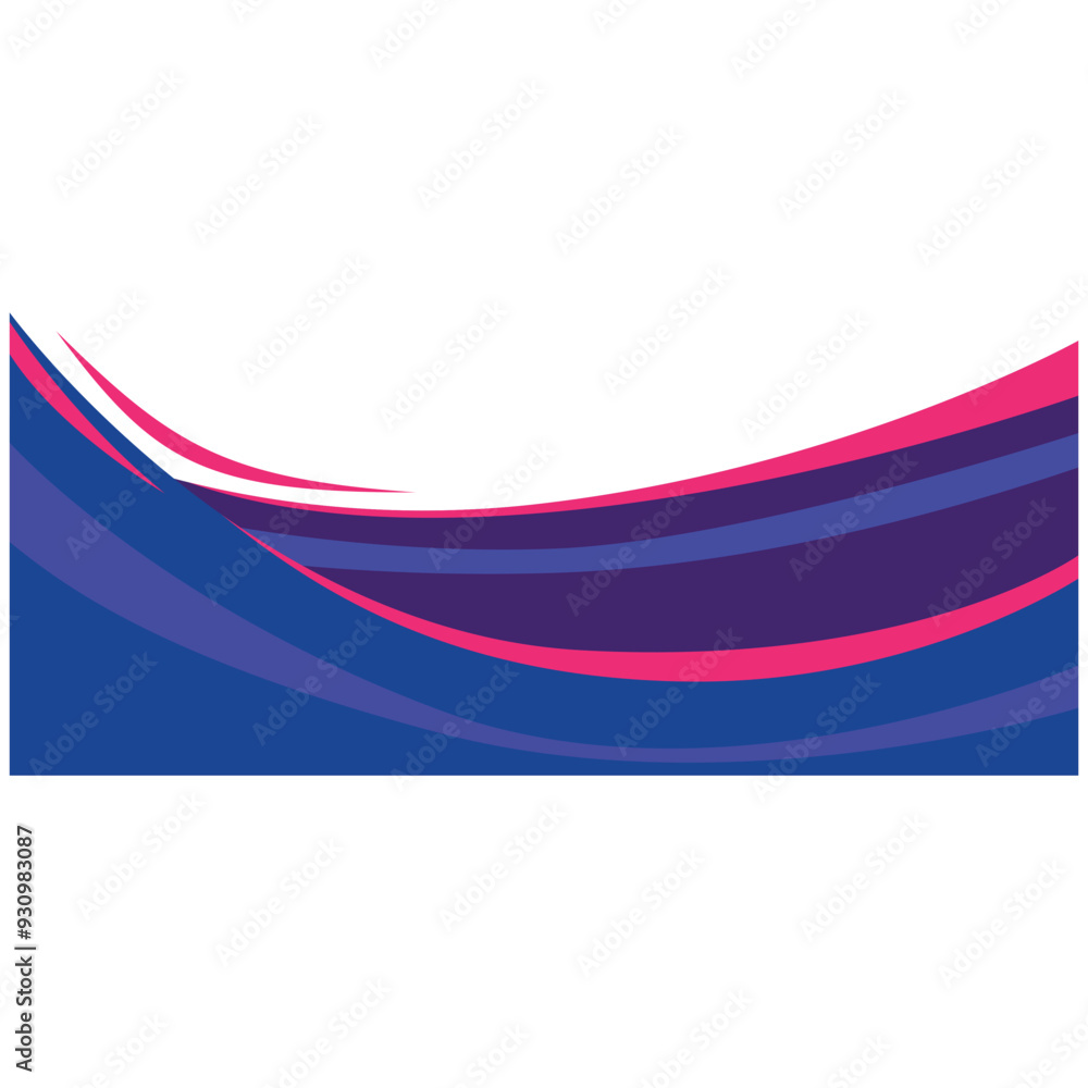 Obraz premium Wave Corner Shape