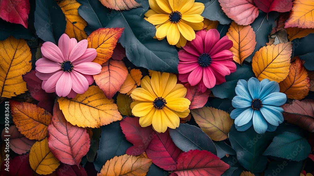 Blooming Beauty. A seasonal plants and flowers background showcasing springtime abundance concept Blooming Beauty. A seasonal plants and flowers background showcasing springtime abundance concept