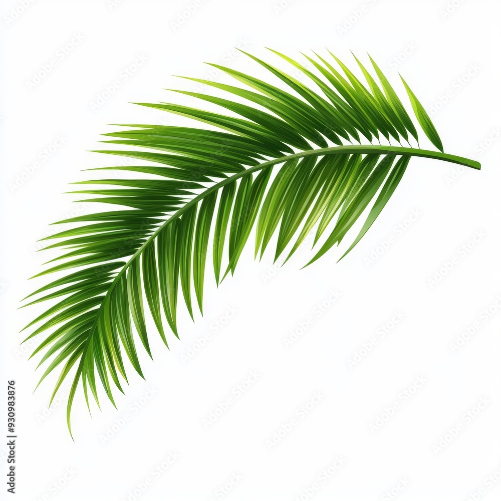 Obraz premium vector graphic of a palm tree leaf