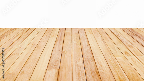 Wood Floor Texture on White Background