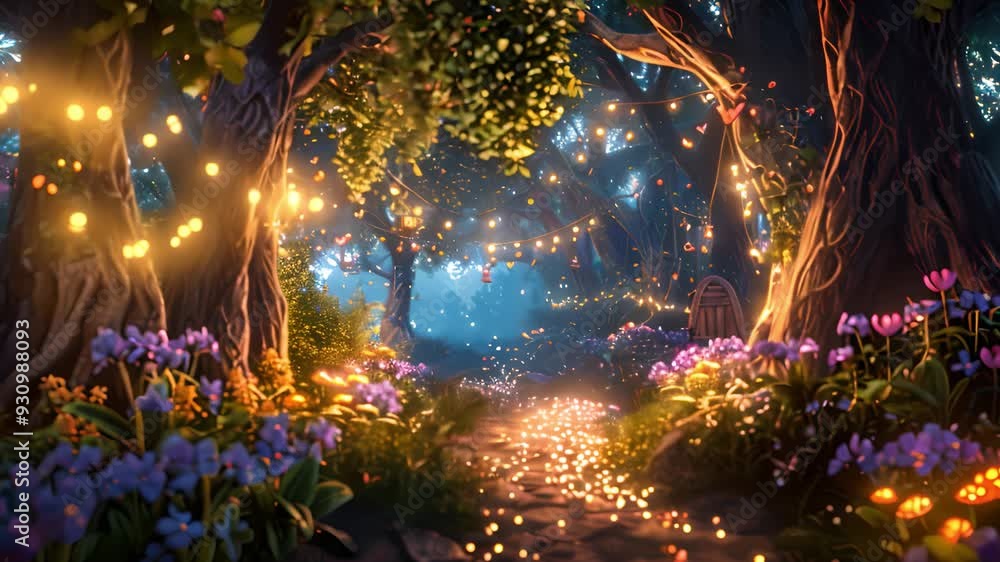 Dream Fairy Tale Forest Background