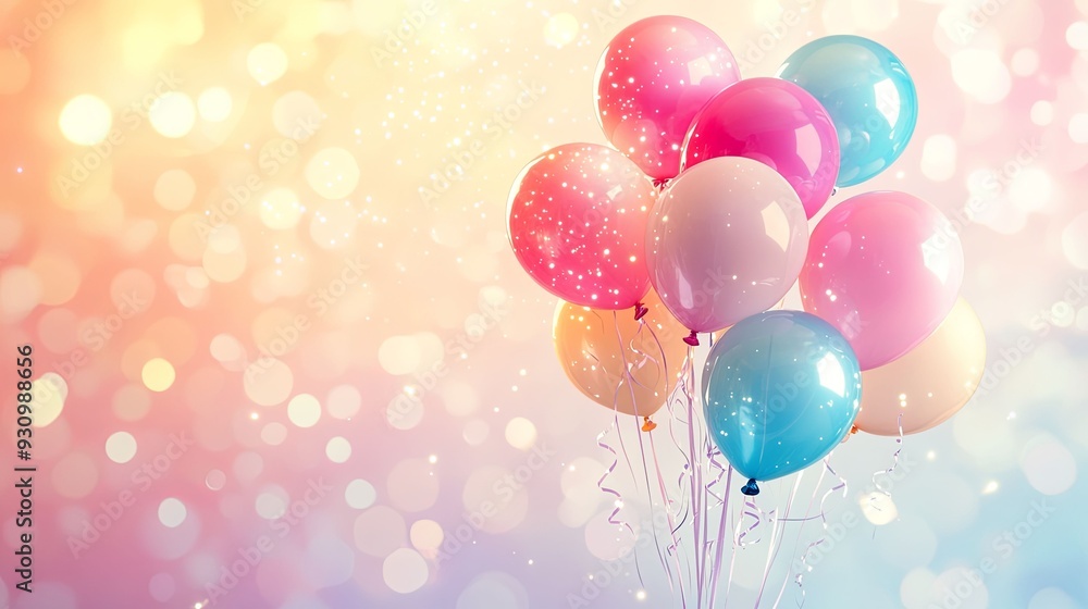Joyful Celebration. Festive birthday party theme concept Joyful Celebration. Festive birthday party theme concept