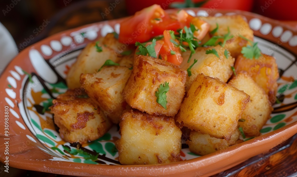 Fried cassava. Cassava, traditional Brazilian food. Fried cassava. Cassava, traditional Brazilian food.