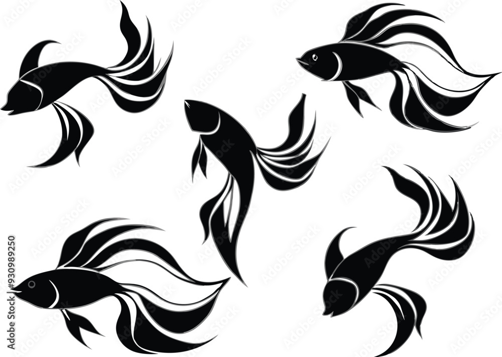 Angel fish vector illustration Angel fish vector illustration