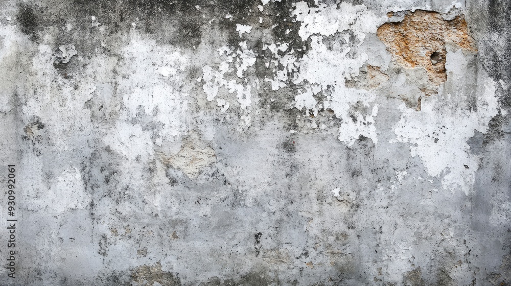 Fototapeta premium Texture of old concrete wall for background, ai