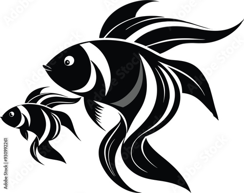 Angel fish vector illustration 