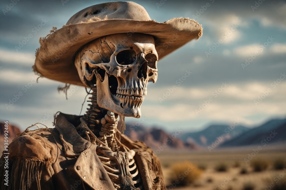 Fototapeta premium skull in the desert