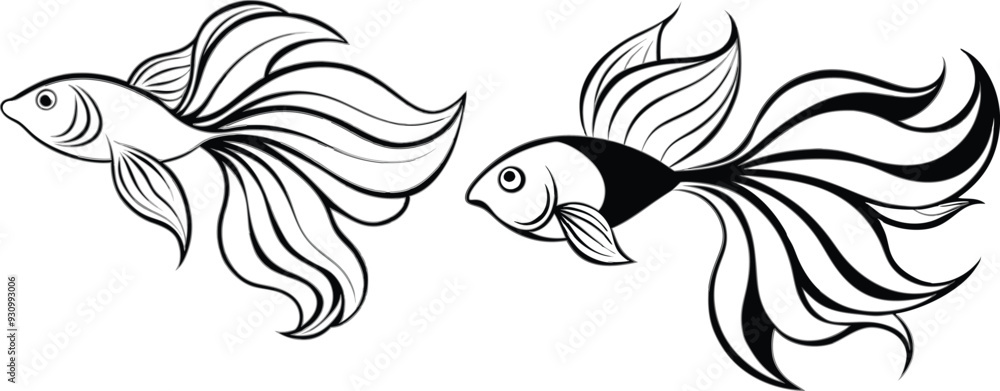 Angel fish vector illustration Angel fish vector illustration