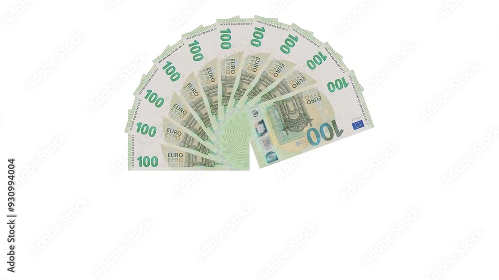 EURO CURRENCY NOTE Opening in 360 Degree Circular Pattern EURO CURRENCY NOTE Opening in 360 Degree Circular Pattern