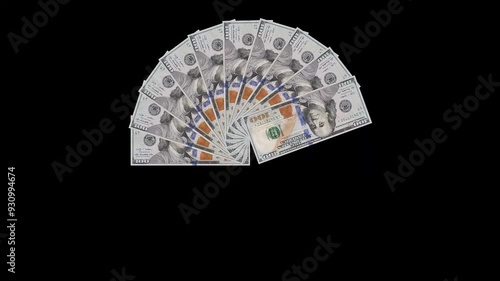 DOLLAR CURRENCY NOTE Opening  in 360 Degree Circular Pattern