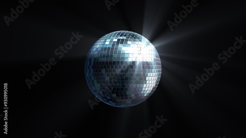 Disco ball. Night club lighting equipment. 3d render.