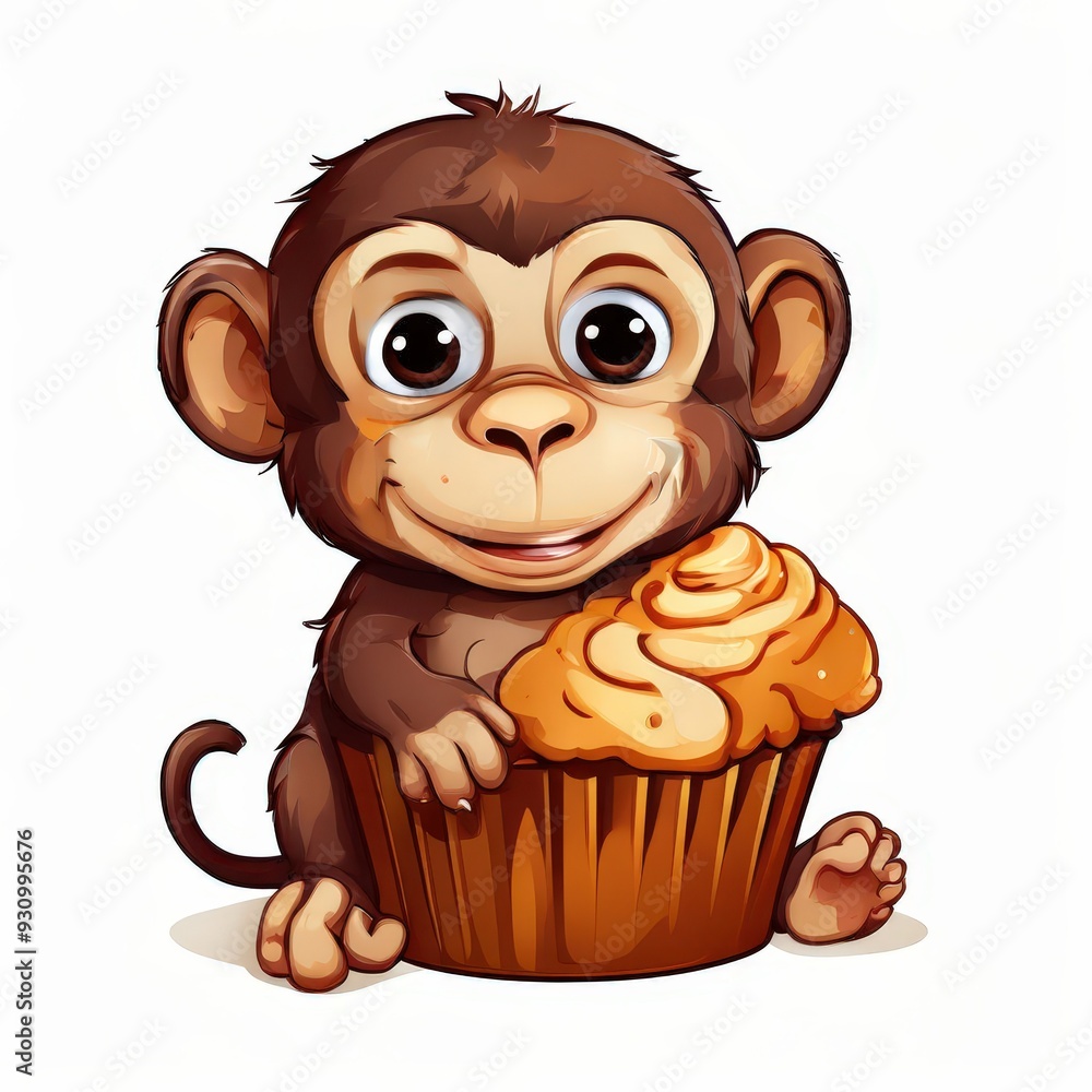 the AI Image Generator, Rendered monkey cartoon character the AI Image Generator, Rendered monkey cartoon character