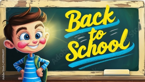 A vibrant and playful illustration of a curious pupil