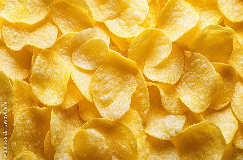 Close-up of yellow potato chips
Close-up of yellow potato chips