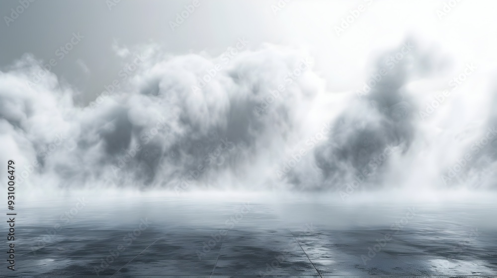 Ethereal Haze Enveloping the Serene Minimalist Background Ethereal Haze Enveloping the Serene Minimalist Background