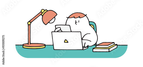 パソコンを操作するヒト