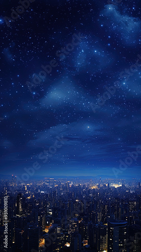 shooting star in the night sky. starry night. night sky full of stars