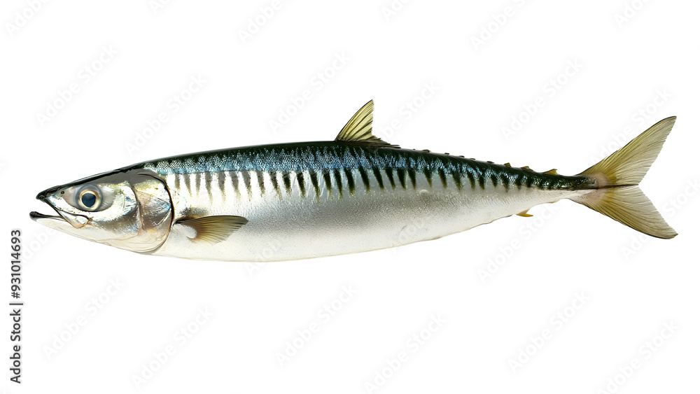 Naklejka premium Atlantic Mackerel - High-Resolution Image of a Fresh Sea Fish