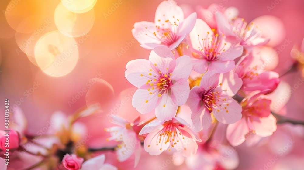 Close-Up of Cherry Blossom in Full Bloom Close-Up of Cherry Blossom in Full Bloom