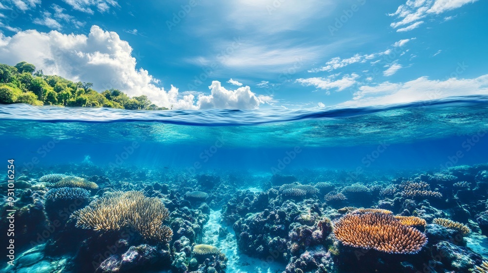 Underwater Paradise: A Tropical Coral Reef Underwater Paradise: A Tropical Coral Reef