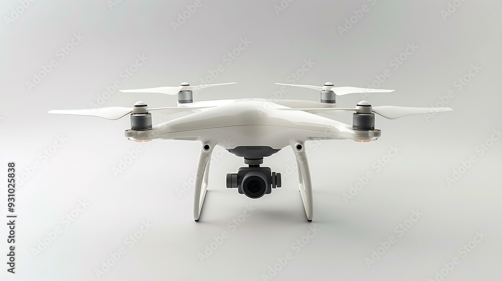 Fototapeta premium Drone isolated on white background.